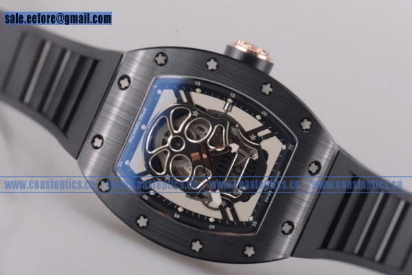 Perfect Replica Richard Mille RM052 Watch PVD Black Rubber
